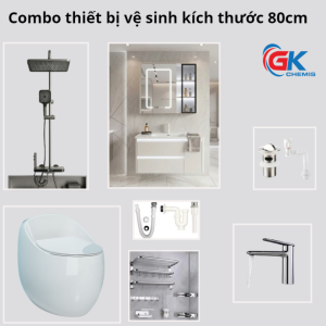Combo Thiết Bị Vệ Sinh Kích Thước 80cm