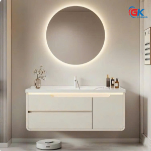 Bộ Tủ Chậu Lavabo + Gương Tấm Cao Cấp