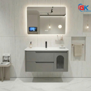 Bộ Tủ Chậu Lavabo Cao ấp GK21B + Gương Tấm
